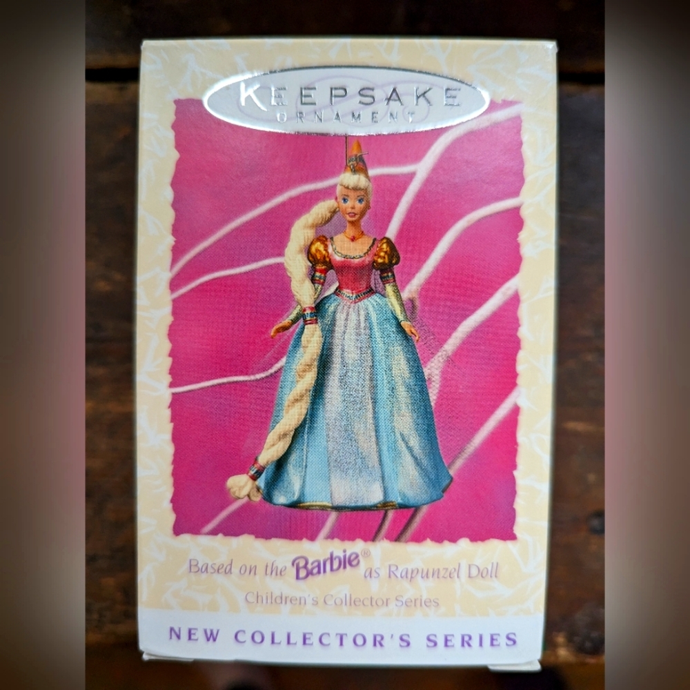 Hallmark Spring ornament 1997 BARBIE as RAPUNZEL NEW IN BOX! Collectors RARE